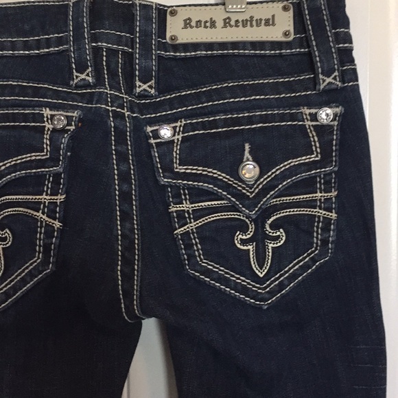 Rock Revival Denim - Rock Revival Celine Boot Cut Dark Wash Jeans